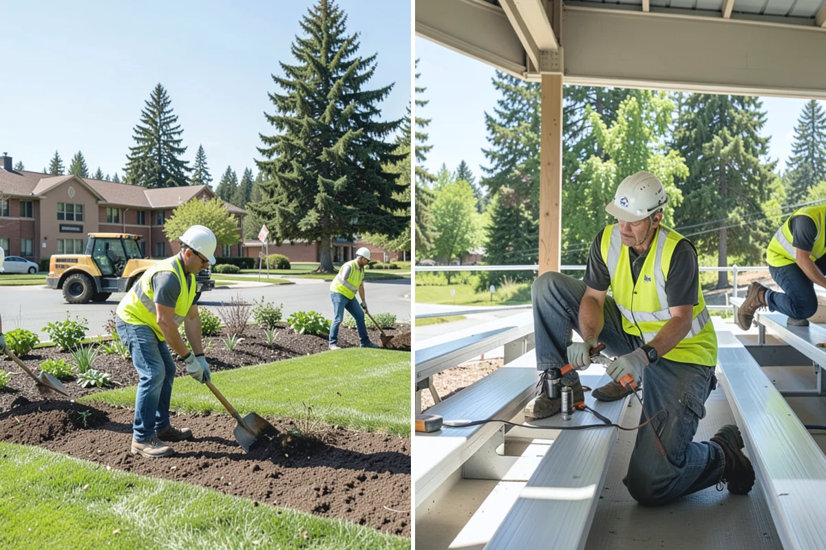 Manhole Adjustment in Woodinville, King County, WA - Survey casting elevations against finished grade