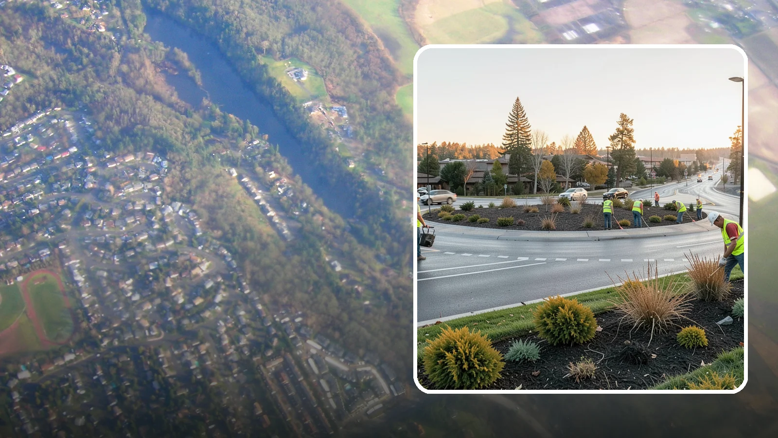 Median & Roundabout Landscaping in Algona, King County, WA - We install and maintain durable, sight-safe plantings in medians and roundabouts for Western Washington transportation and public...