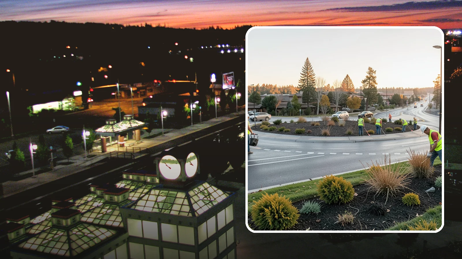 Median & Roundabout Landscaping in Auburn, King County, WA - We install and maintain durable, sight-safe plantings in medians and roundabouts for Western Washington transportation and public...