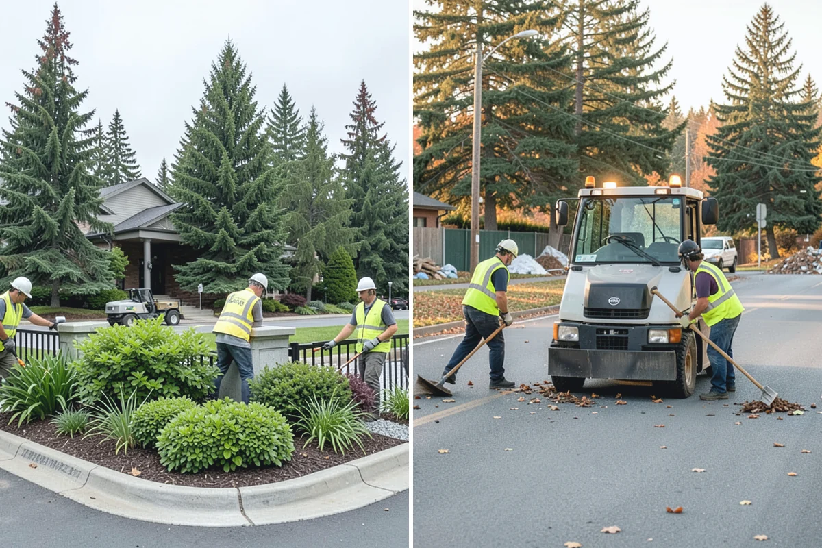 Median & Roundabout Landscaping in Auburn, King County, WA - We assess sight triangles, clear zones, and roadway conditions