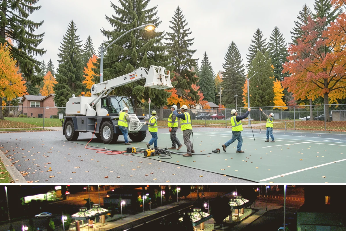 Median & Roundabout Landscaping in Auburn, King County, WA - Planting is scheduled for the mild spring and fall windows, while sight-line trimming continues through the active growing season.