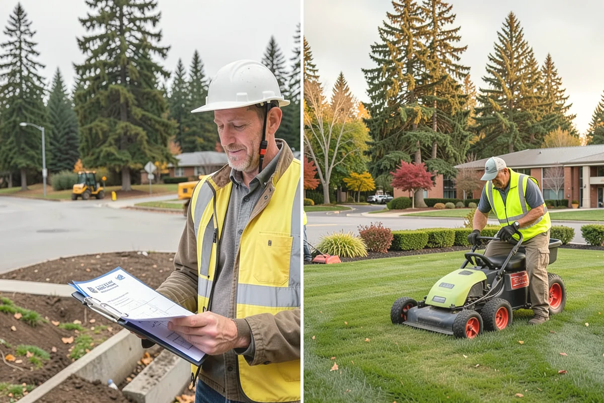 Median & Roundabout Landscaping in Black Diamond, King County, WA - We assess sight triangles, clear zones, and roadway conditions
