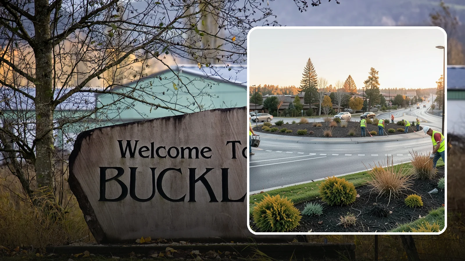 Median & Roundabout Landscaping in Buckley, Pierce County, WA - We install and maintain durable, sight-safe plantings in medians and roundabouts for Western Washington transportation and public...
