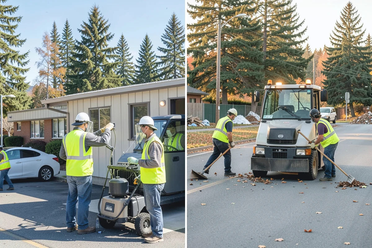Median & Roundabout Landscaping in Buckley, Pierce County, WA - We assess sight triangles, clear zones, and roadway conditions