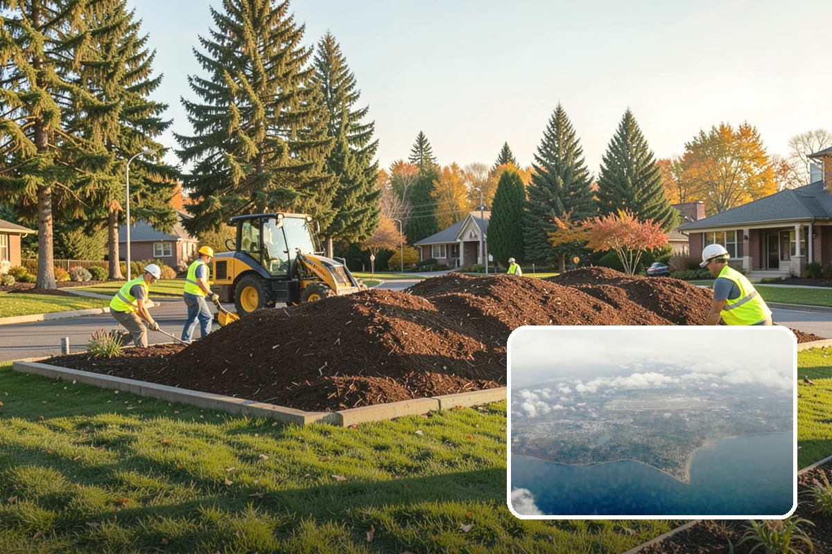Median & Roundabout Landscaping in Burien, King County, WA - Sight-safe plant selection maintains driver visibility and MUTCD compliance