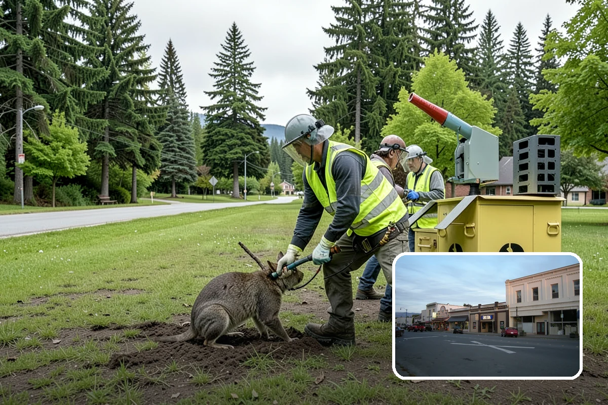 Median & Roundabout Landscaping in Burlington, Skagit County, WA - Sight-safe plant selection maintains driver visibility and MUTCD compliance