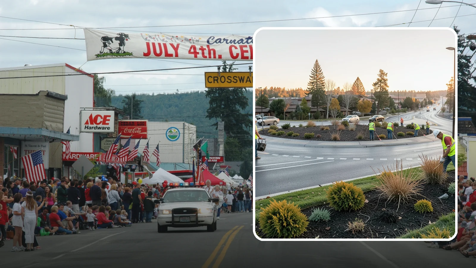 Median & Roundabout Landscaping in Carnation, King County, WA - We install and maintain durable, sight-safe plantings in medians and roundabouts for Western Washington transportation and public...