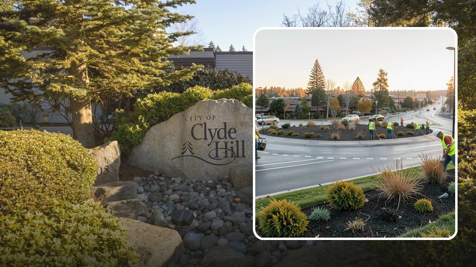 Median & Roundabout Landscaping in Clyde Hill, King County, WA - We install and maintain durable, sight-safe plantings in medians and roundabouts for Western Washington transportation and public...
