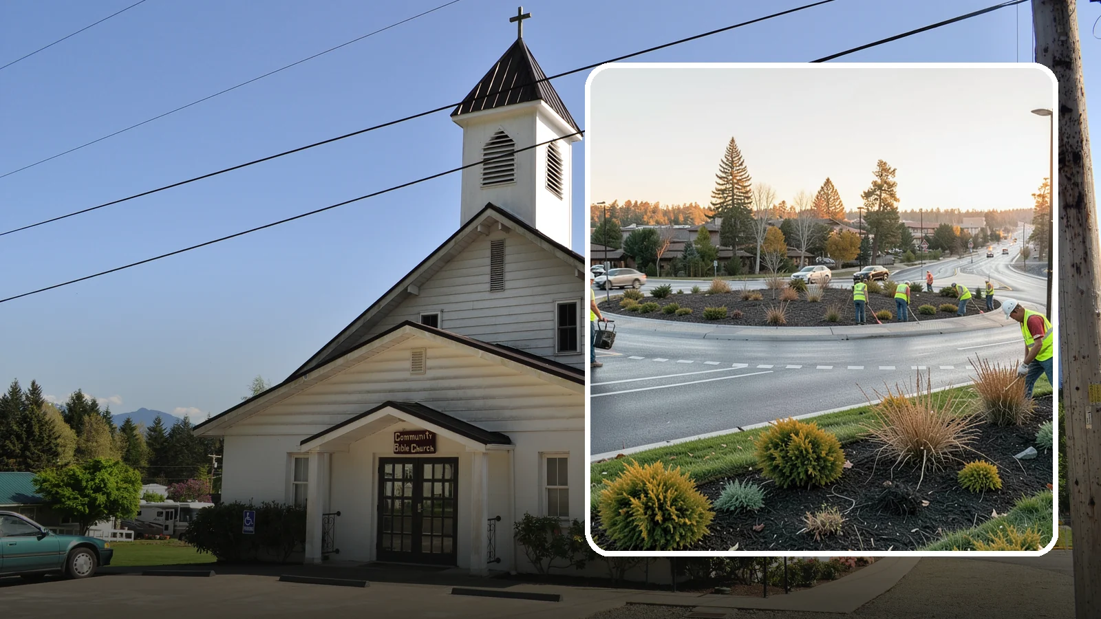 Median & Roundabout Landscaping in Concrete, Skagit County, WA - We install and maintain durable, sight-safe plantings in medians and roundabouts for Western Washington transportation and public...