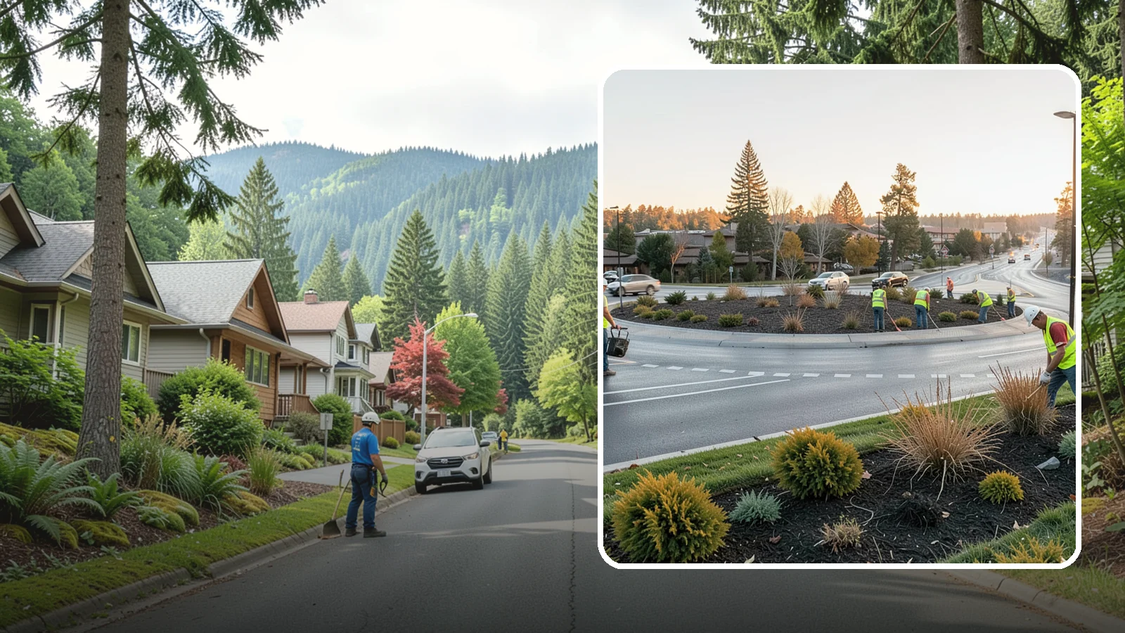 Median & Roundabout Landscaping in Darrington, Snohomish County, WA - We install and maintain durable, sight-safe plantings in medians and roundabouts for Western Washington transportation and public...