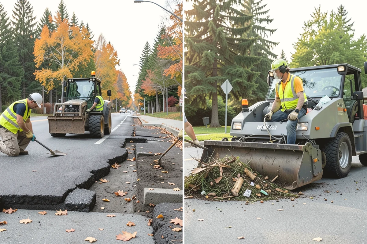 Median & Roundabout Landscaping in Duvall, King County, WA - We assess sight triangles, clear zones, and roadway conditions
