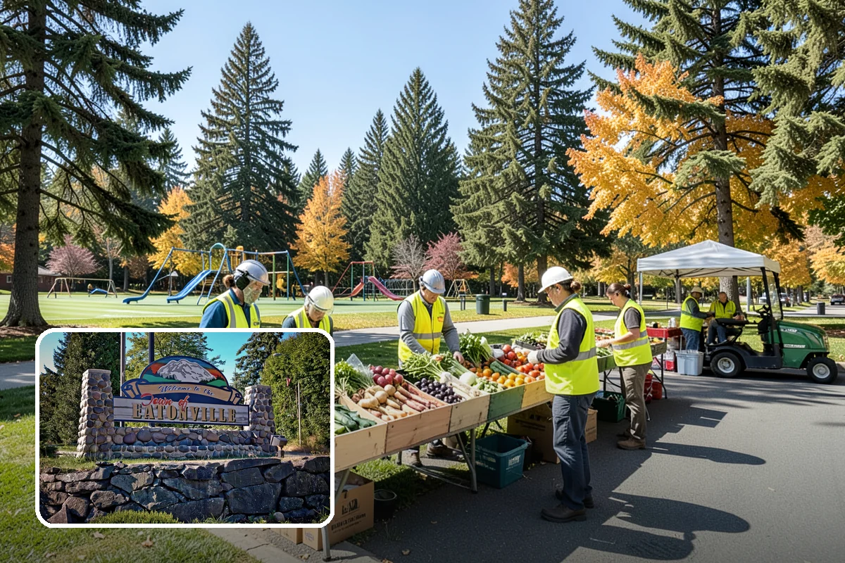 Median & Roundabout Landscaping in Eatonville, Pierce County, WA - Sight-safe plant selection maintains driver visibility and MUTCD compliance