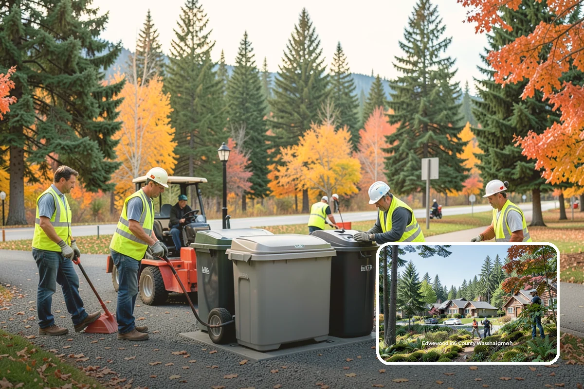 Median & Roundabout Landscaping in Edgewood, Pierce County, WA - Sight-safe plant selection maintains driver visibility and MUTCD compliance