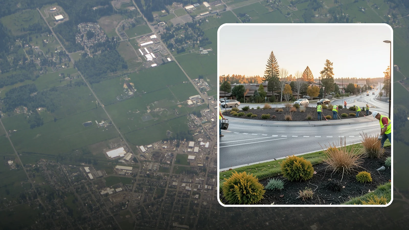 Median & Roundabout Landscaping in Enumclaw, King County, WA - We install and maintain durable, sight-safe plantings in medians and roundabouts for Western Washington transportation and public...