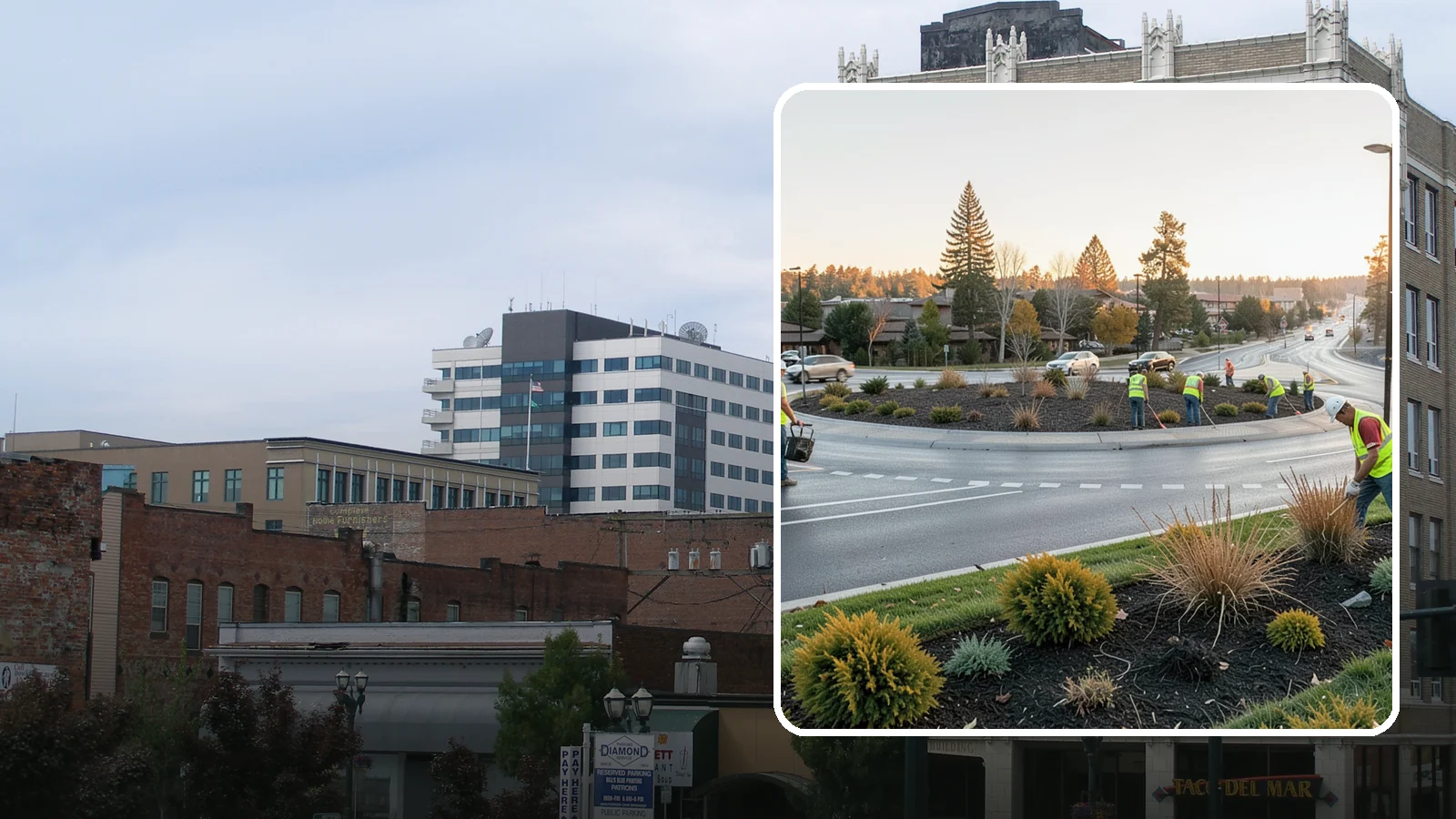 Median & Roundabout Landscaping in Everett, Snohomish County, WA - We install and maintain durable, sight-safe plantings in medians and roundabouts for Western Washington transportation and public...
