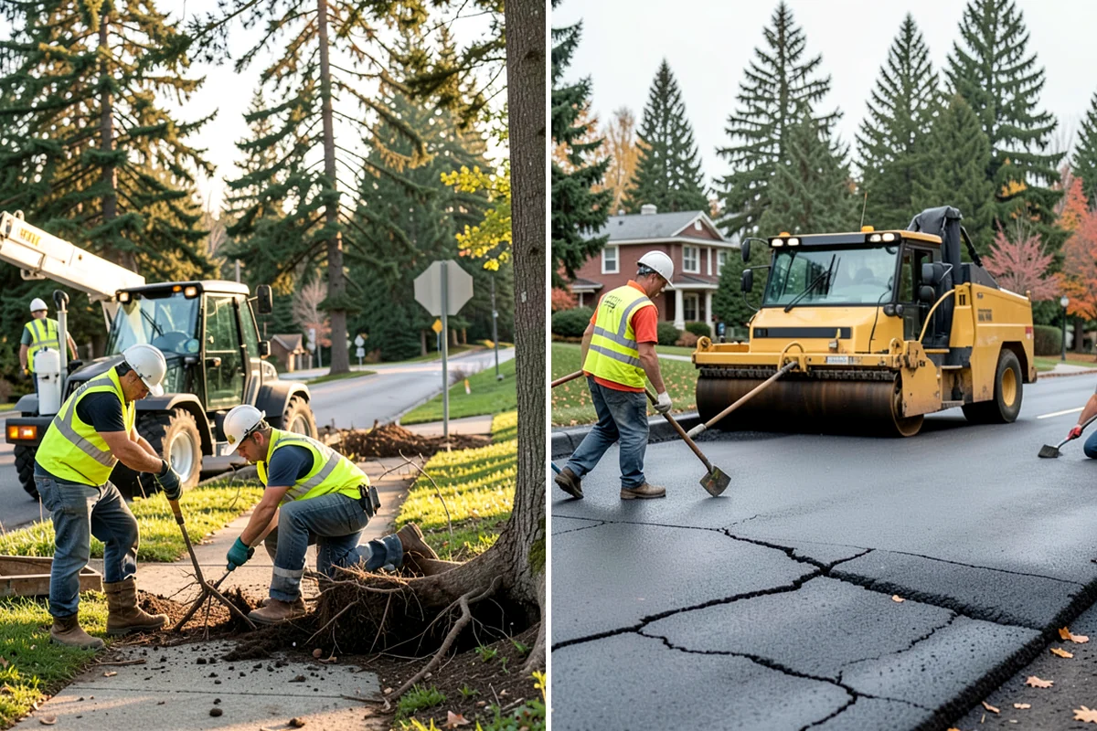 Median & Roundabout Landscaping in Federal Way, King County, WA - We assess sight triangles, clear zones, and roadway conditions