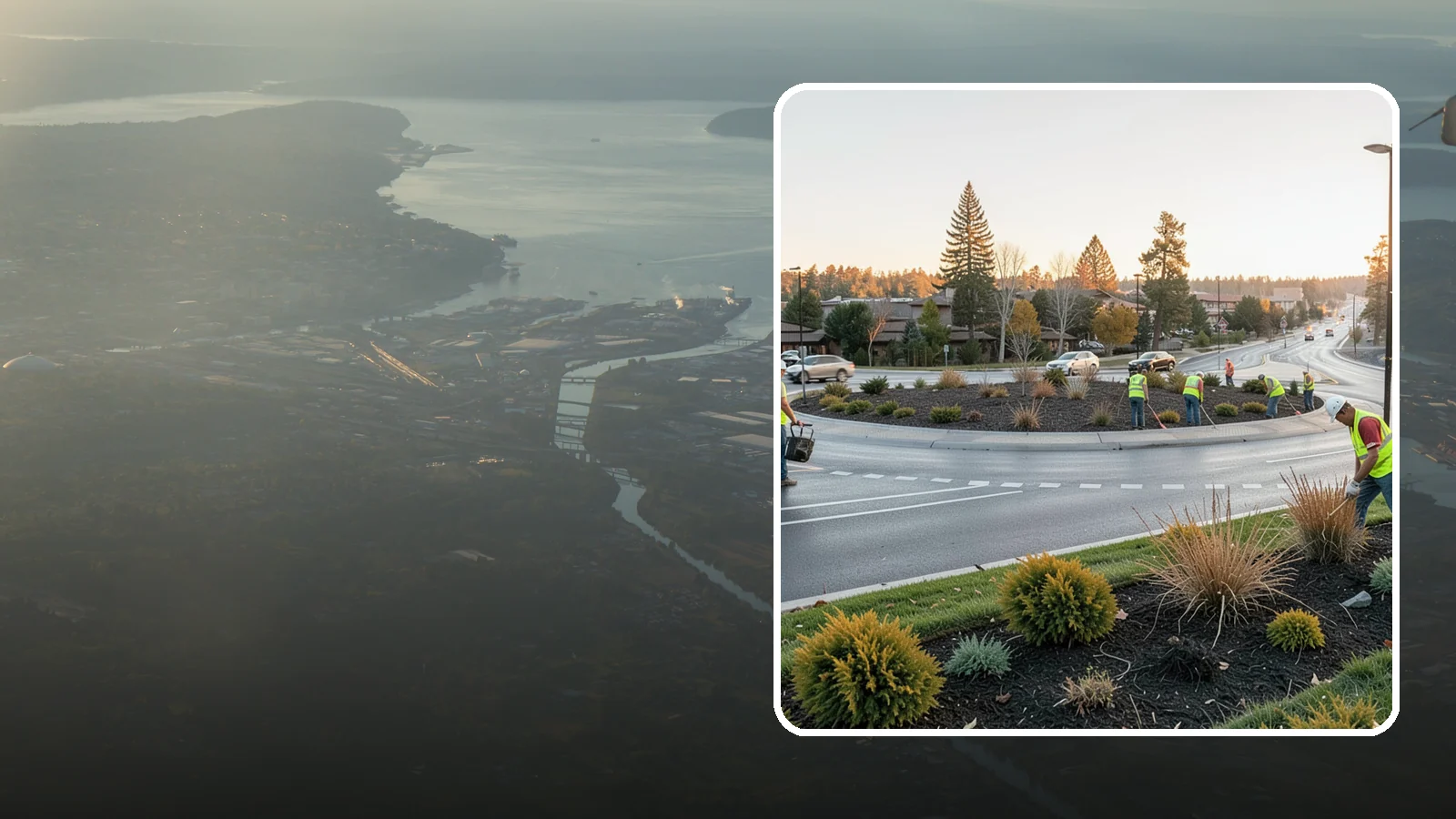 Median & Roundabout Landscaping in Fife, Pierce County, WA - We install and maintain durable, sight-safe plantings in medians and roundabouts for Western Washington transportation and public...
