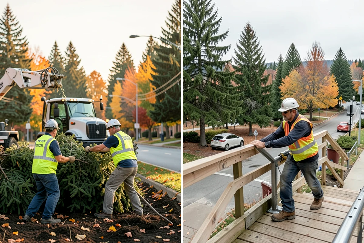Median & Roundabout Landscaping in Fircrest, Pierce County, WA - We assess sight triangles, clear zones, and roadway conditions