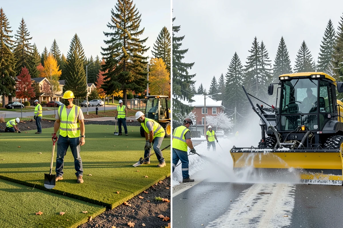 Median & Roundabout Landscaping in Gig Harbor, Pierce County, WA - We assess sight triangles, clear zones, and roadway conditions