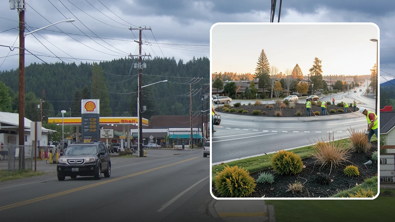 Median & Roundabout Landscaping in Granite Falls, Snohomish County, WA - We install and maintain durable, sight-safe plantings in medians and roundabouts for Western Washington transportation and public...