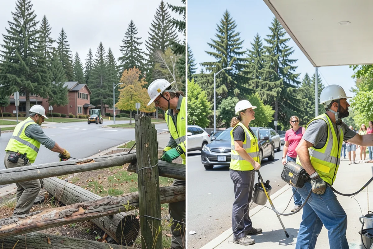 Median & Roundabout Landscaping in Granite Falls, Snohomish County, WA - We assess sight triangles, clear zones, and roadway conditions