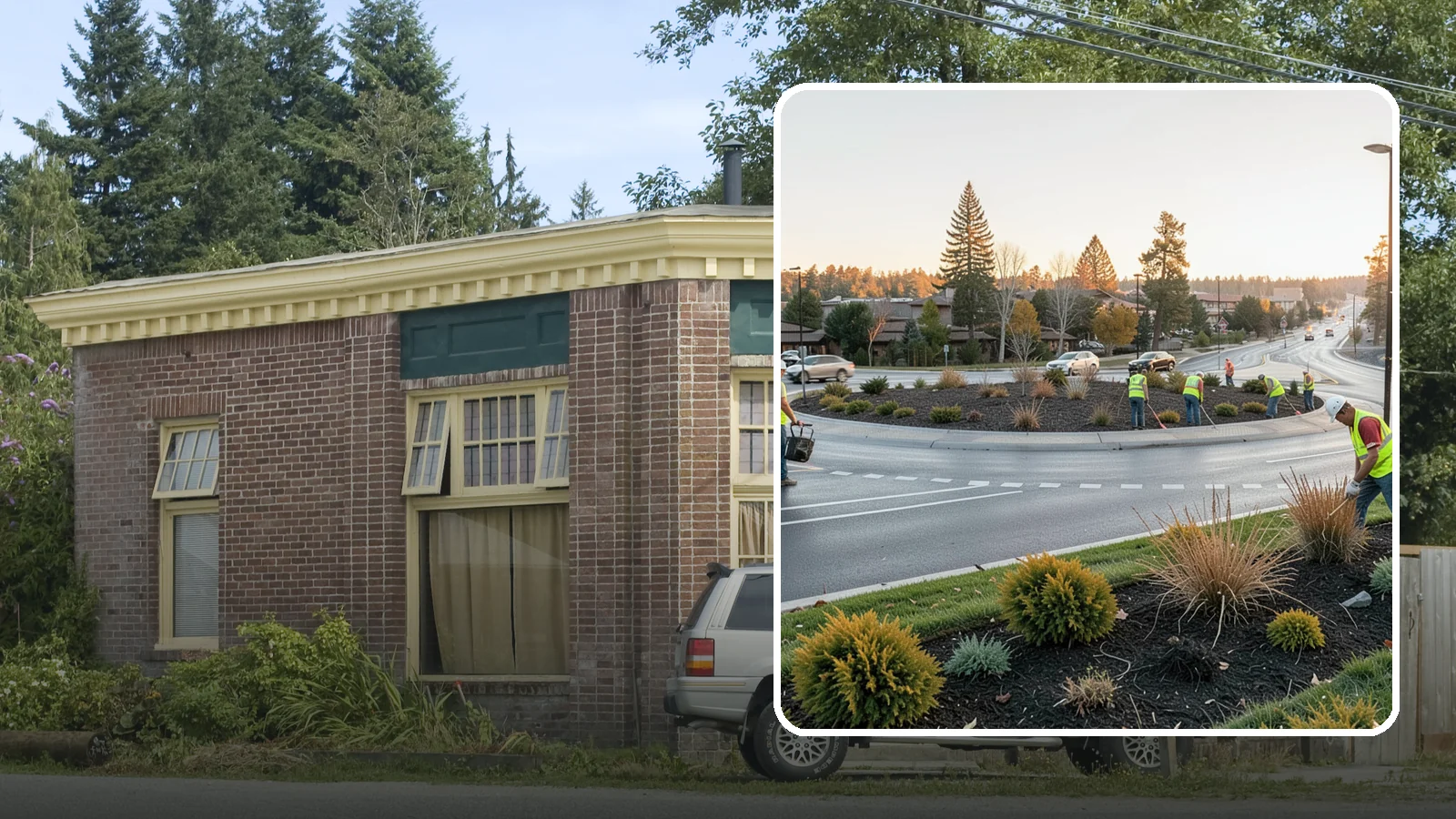Median & Roundabout Landscaping in Hamilton, Skagit County, WA - We install and maintain durable, sight-safe plantings in medians and roundabouts for Western Washington transportation and public...