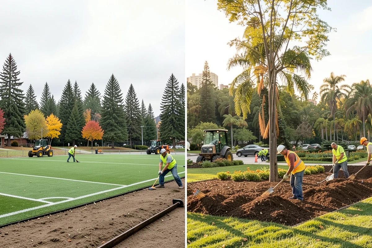Median & Roundabout Landscaping in Hunts Point, King County, WA - We assess sight triangles, clear zones, and roadway conditions