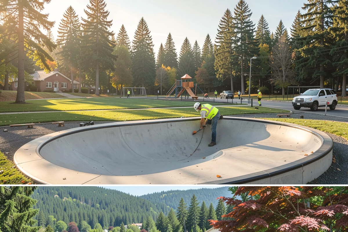 Median & Roundabout Landscaping in Index, Snohomish County, WA - Planting is scheduled for the mild spring and fall windows, while sight-line trimming continues through the active growing season.