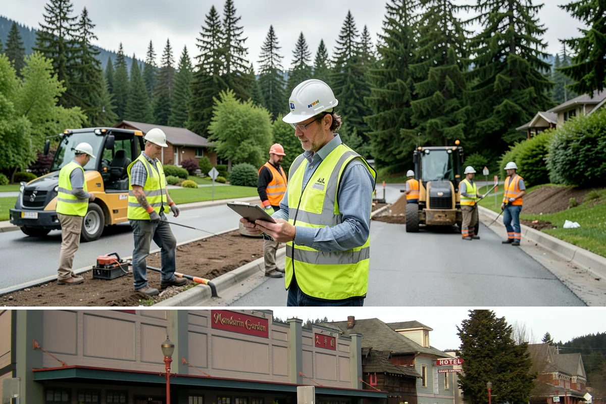 Median & Roundabout Landscaping in Issaquah, King County, WA - Planting is scheduled for the mild spring and fall windows, while sight-line trimming continues through the active growing season.
