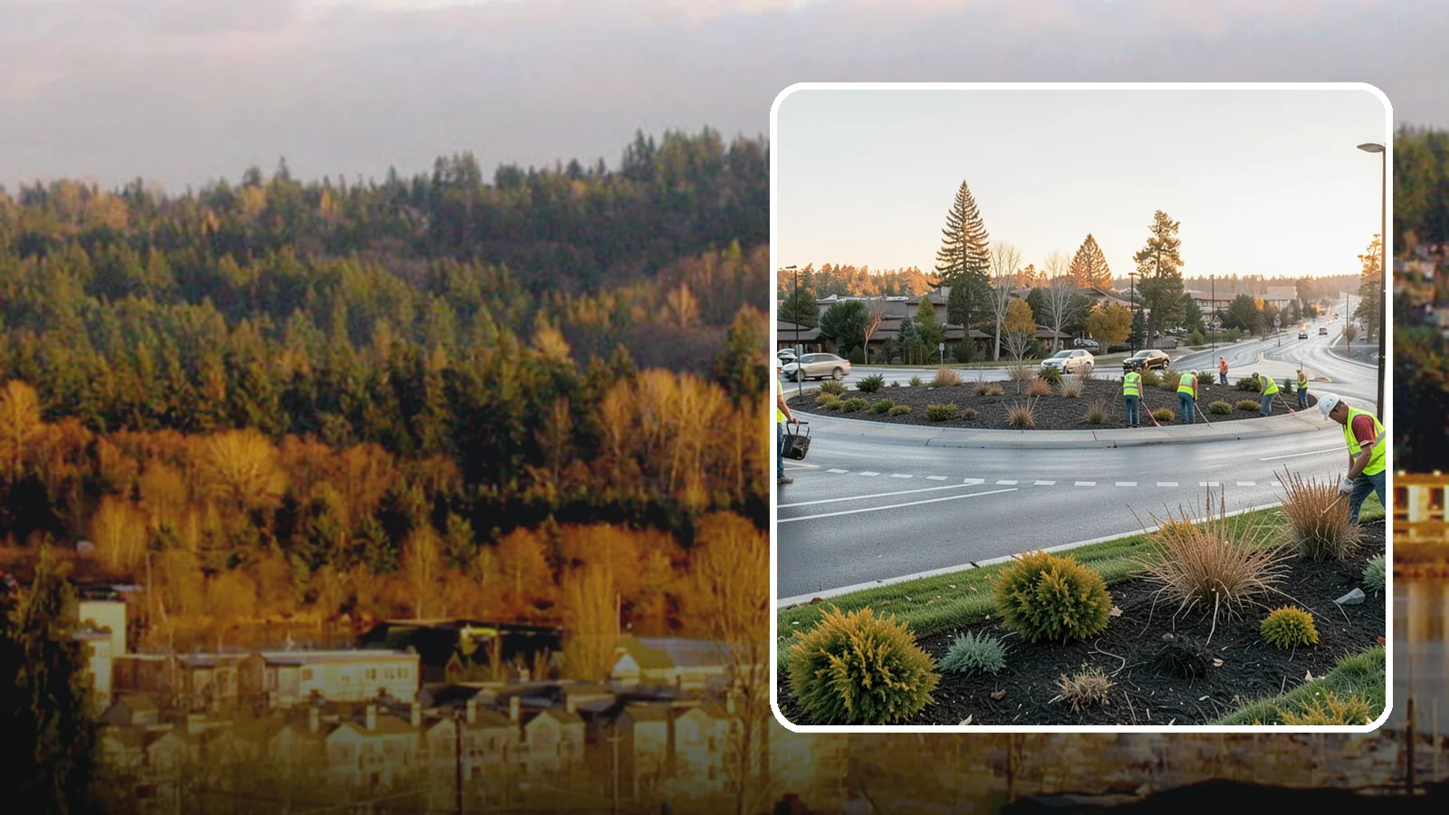 Median & Roundabout Landscaping in Kenmore, King County, WA - We install and maintain durable, sight-safe plantings in medians and roundabouts for Western Washington transportation and public...