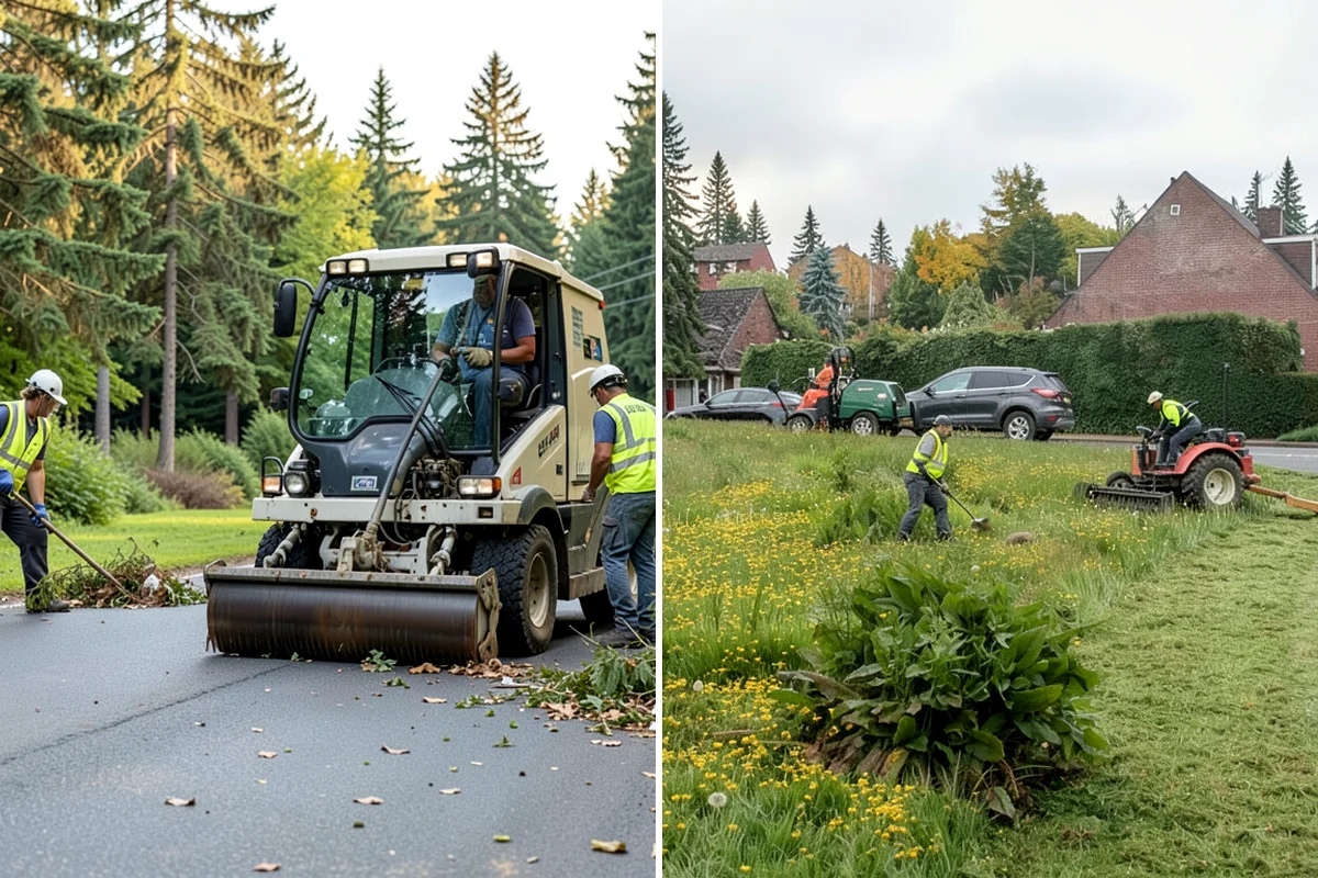 Median & Roundabout Landscaping in Kenmore, King County, WA - We assess sight triangles, clear zones, and roadway conditions