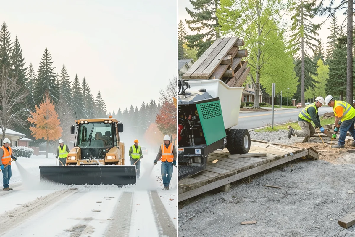 Median & Roundabout Landscaping in Kent, King County, WA - We assess sight triangles, clear zones, and roadway conditions