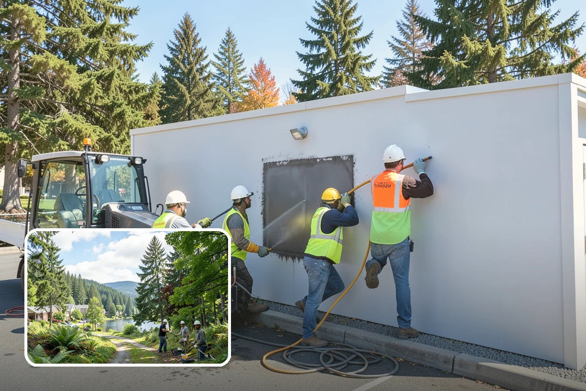 Median & Roundabout Landscaping in Lake Forest Park, King County, WA - Sight-safe plant selection maintains driver visibility and MUTCD compliance