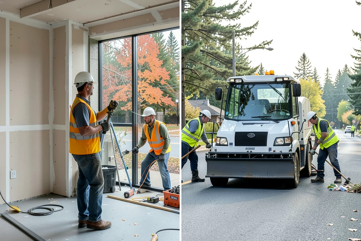 Median & Roundabout Landscaping in Lake Forest Park, King County, WA - We assess sight triangles, clear zones, and roadway conditions