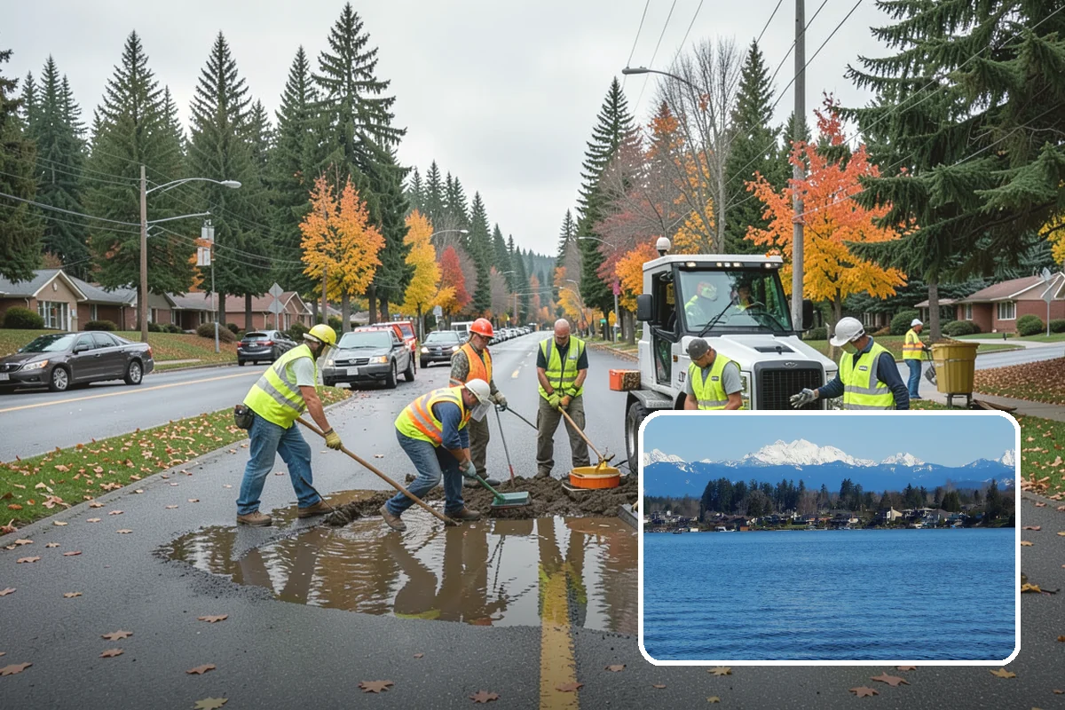 Median & Roundabout Landscaping in Lake Stevens, Snohomish County, WA - Sight-safe plant selection maintains driver visibility and MUTCD compliance