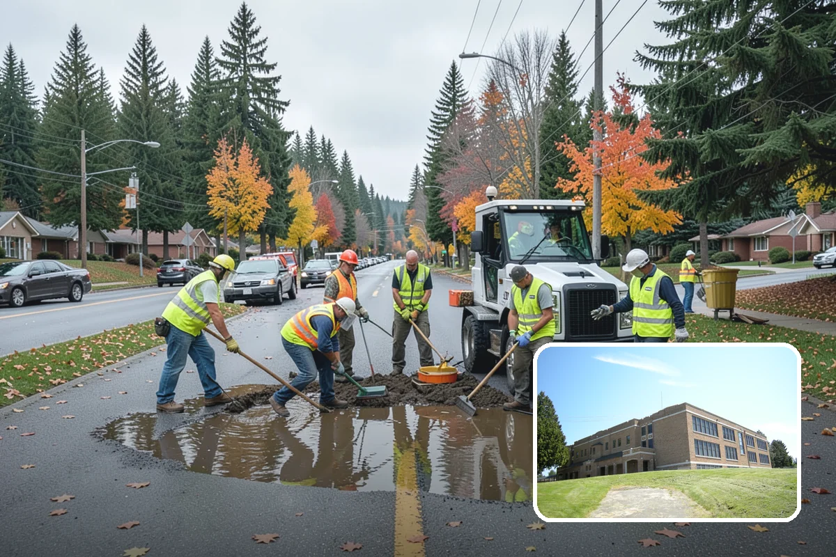 Median & Roundabout Landscaping in Maple Valley, King County, WA - Sight-safe plant selection maintains driver visibility and MUTCD compliance