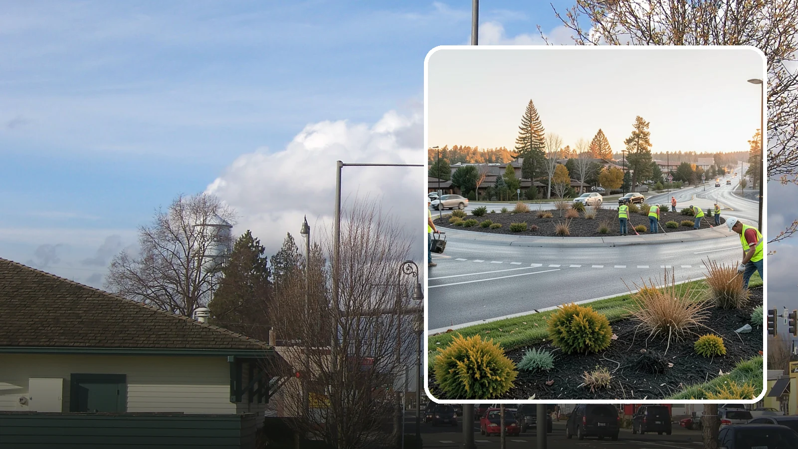 Median & Roundabout Landscaping in Marysville, Snohomish County, WA - We install and maintain durable, sight-safe plantings in medians and roundabouts for Western Washington transportation and public...