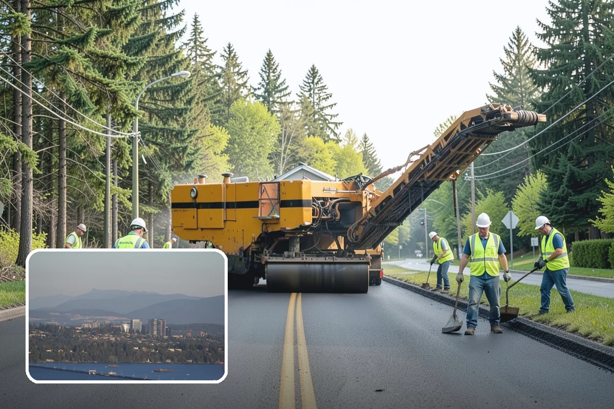 Median & Roundabout Landscaping in Medina, King County, WA - Sight-safe plant selection maintains driver visibility and MUTCD compliance
