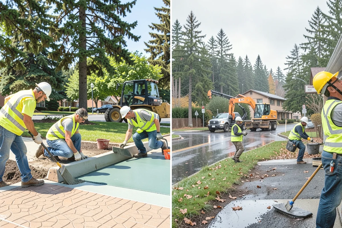 Median & Roundabout Landscaping in Mercer Island, King County, WA - We assess sight triangles, clear zones, and roadway conditions
