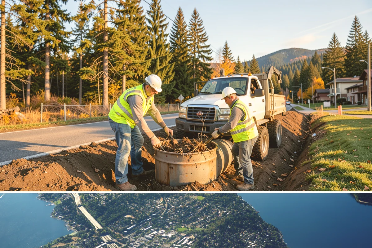 Median & Roundabout Landscaping in Mercer Island, King County, WA - Planting is scheduled for the mild spring and fall windows, while sight-line trimming continues through the active growing season.