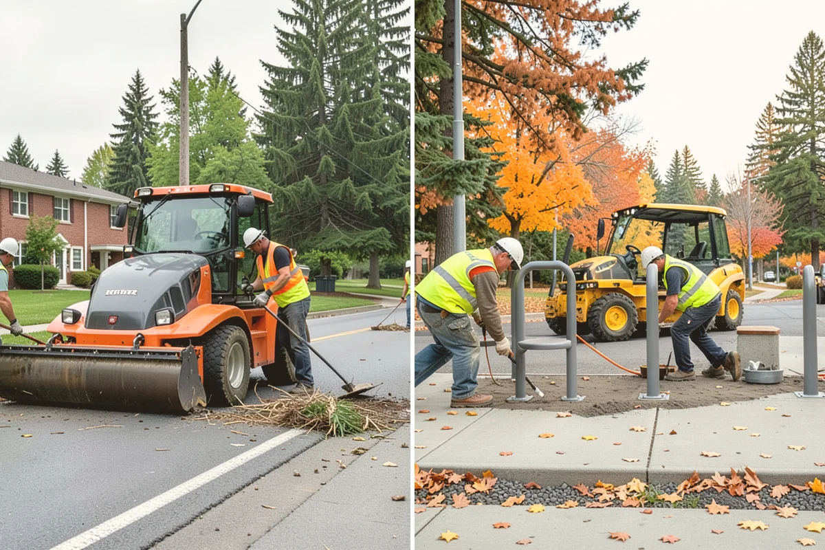 Median & Roundabout Landscaping in Mount Vernon, Skagit County, WA - We assess sight triangles, clear zones, and roadway conditions