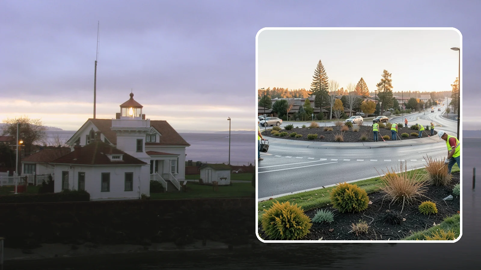 Median & Roundabout Landscaping in Mukilteo, Snohomish County, WA - We install and maintain durable, sight-safe plantings in medians and roundabouts for Western Washington transportation and public...
