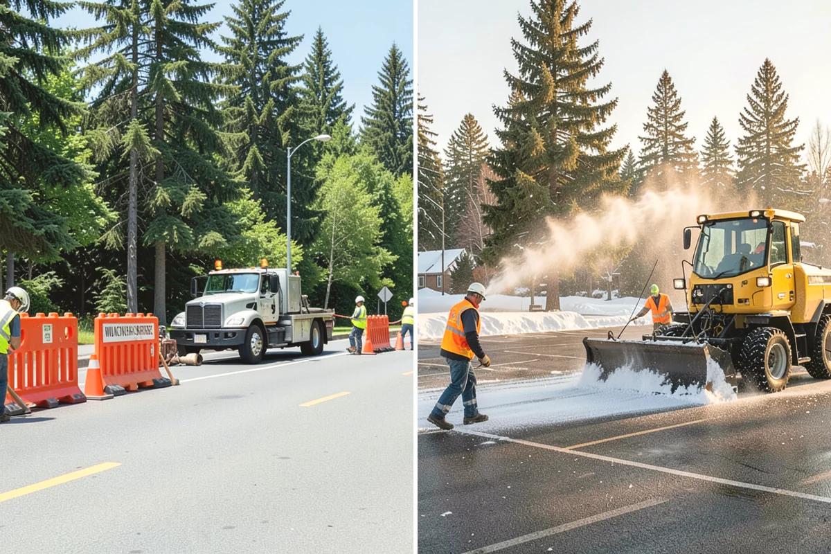 Median & Roundabout Landscaping in Mukilteo, Snohomish County, WA - We assess sight triangles, clear zones, and roadway conditions