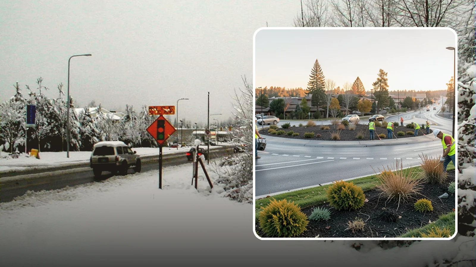 Median & Roundabout Landscaping in Newcastle, King County, WA - We install and maintain durable, sight-safe plantings in medians and roundabouts for Western Washington transportation and public...