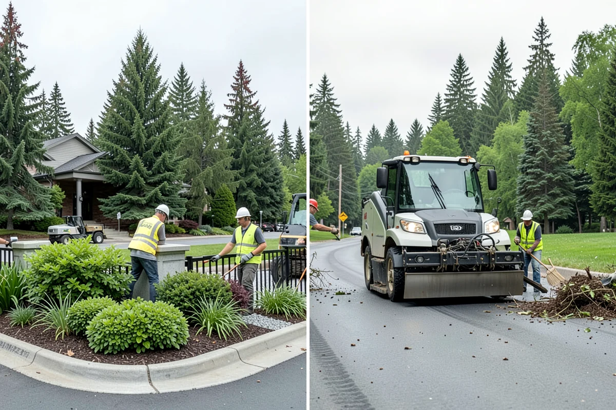 Median & Roundabout Landscaping in Normandy Park, King County, WA - We assess sight triangles, clear zones, and roadway conditions