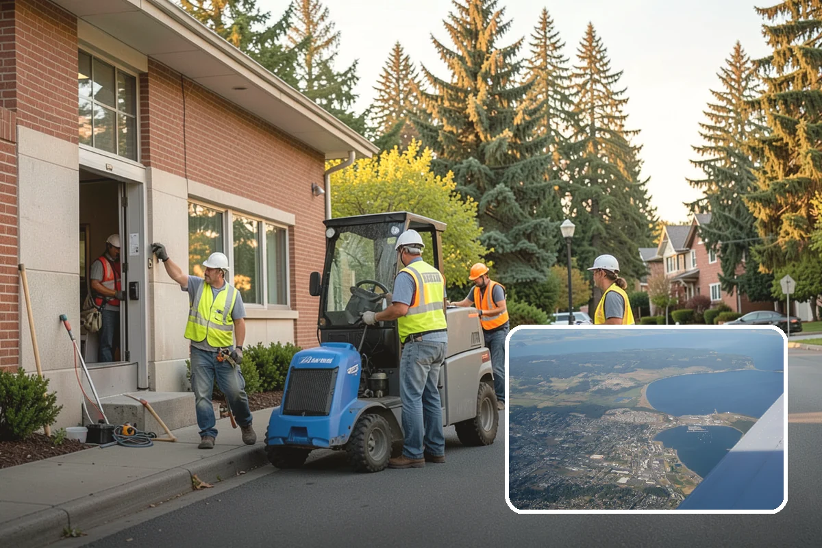 Median & Roundabout Landscaping in Oak Harbor, Island County, WA - Sight-safe plant selection maintains driver visibility and MUTCD compliance