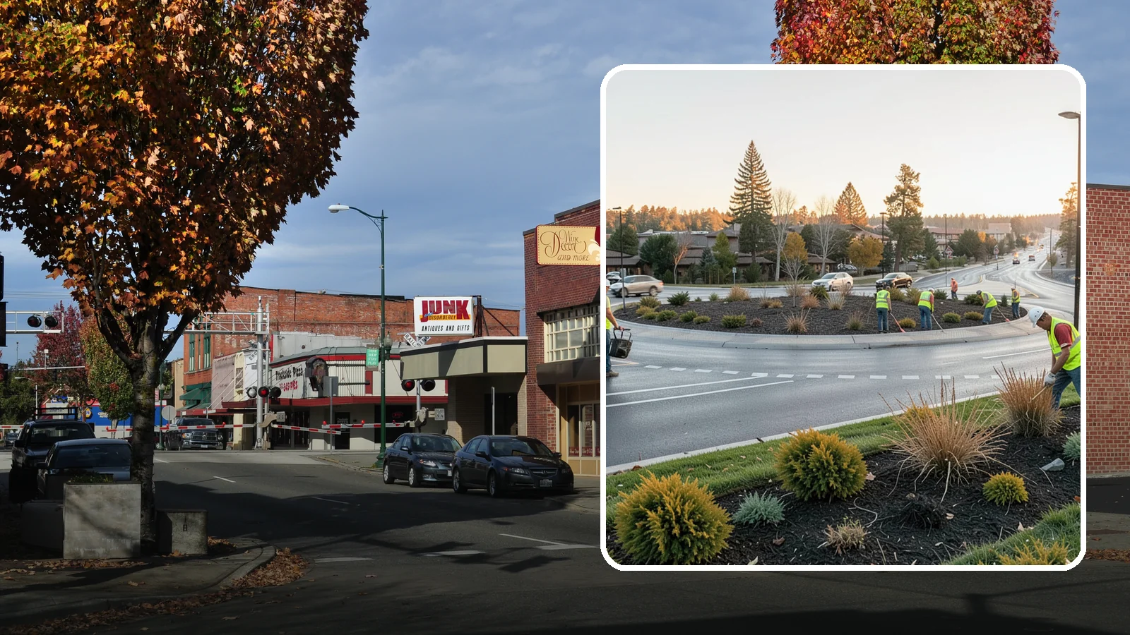Median & Roundabout Landscaping in Puyallup, Pierce County, WA - We install and maintain durable, sight-safe plantings in medians and roundabouts for Western Washington transportation and public...