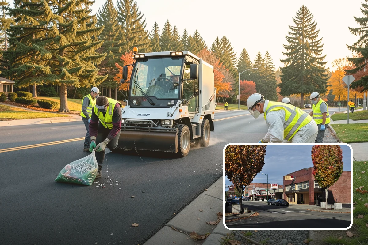 Median & Roundabout Landscaping in Puyallup, Pierce County, WA - Sight-safe plant selection maintains driver visibility and MUTCD compliance