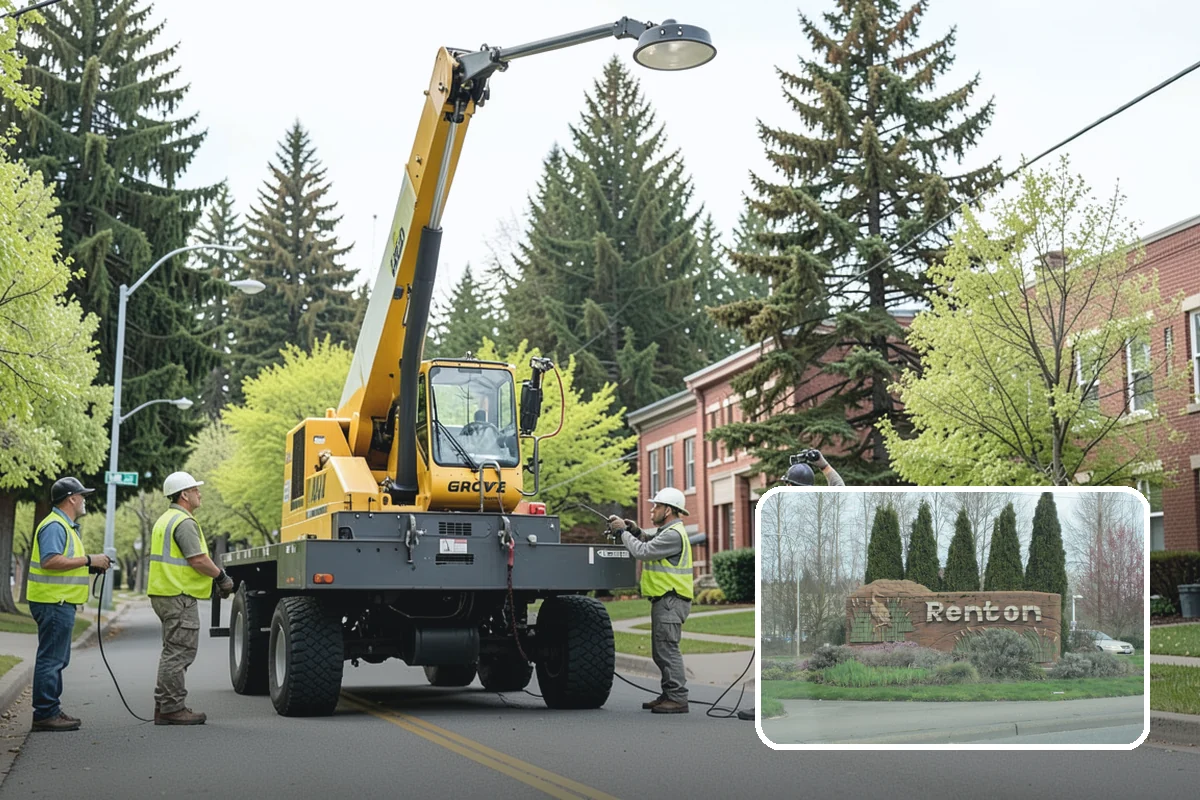 Median & Roundabout Landscaping in Renton, King County, WA - Sight-safe plant selection maintains driver visibility and MUTCD compliance