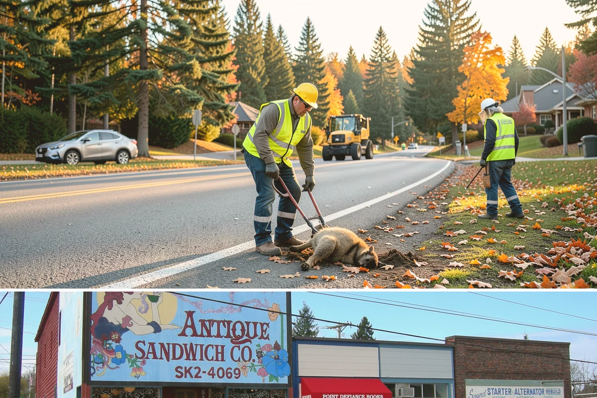 Median & Roundabout Landscaping in Ruston, Pierce County, WA - Planting is scheduled for the mild spring and fall windows, while sight-line trimming continues through the active growing season.